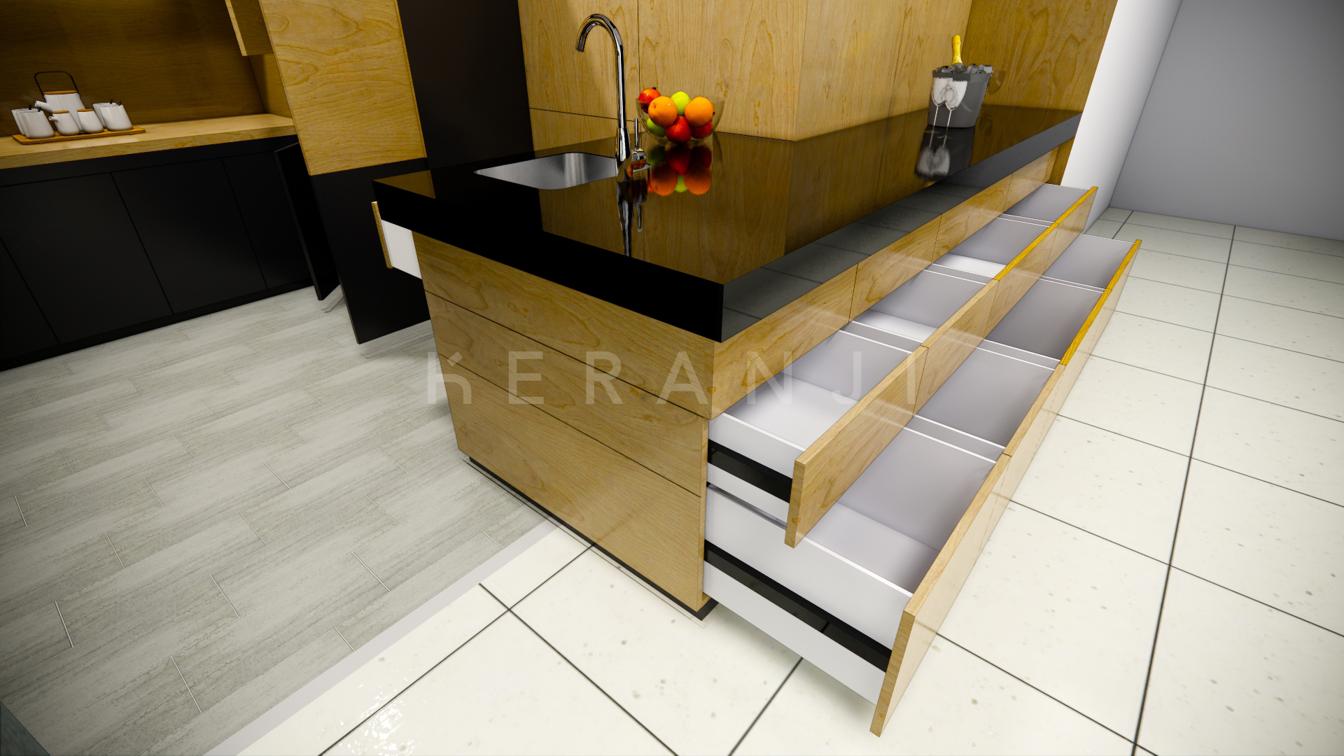 Black Kitchen Set Kitchen Set